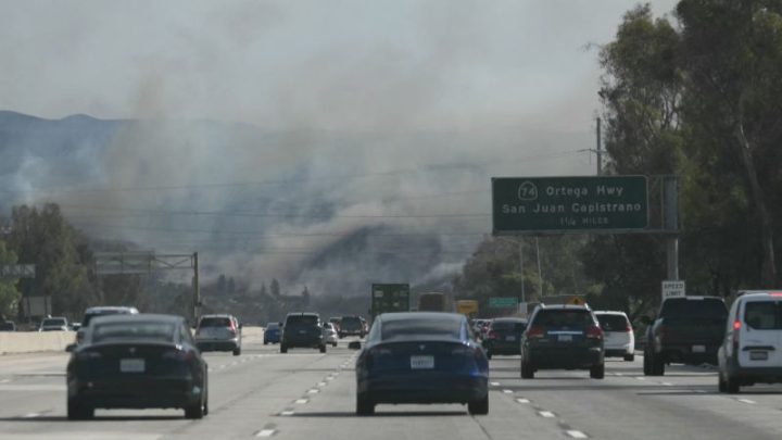 New wildfire in Southern California explodes in size, burning multiple homes