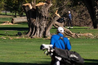 Tensions flare at court hearing on Trump’s golf course renovation after president says construction will begin ‘immediately’