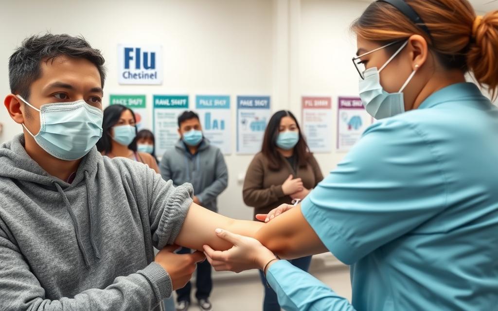 flu vaccination and hygiene practices