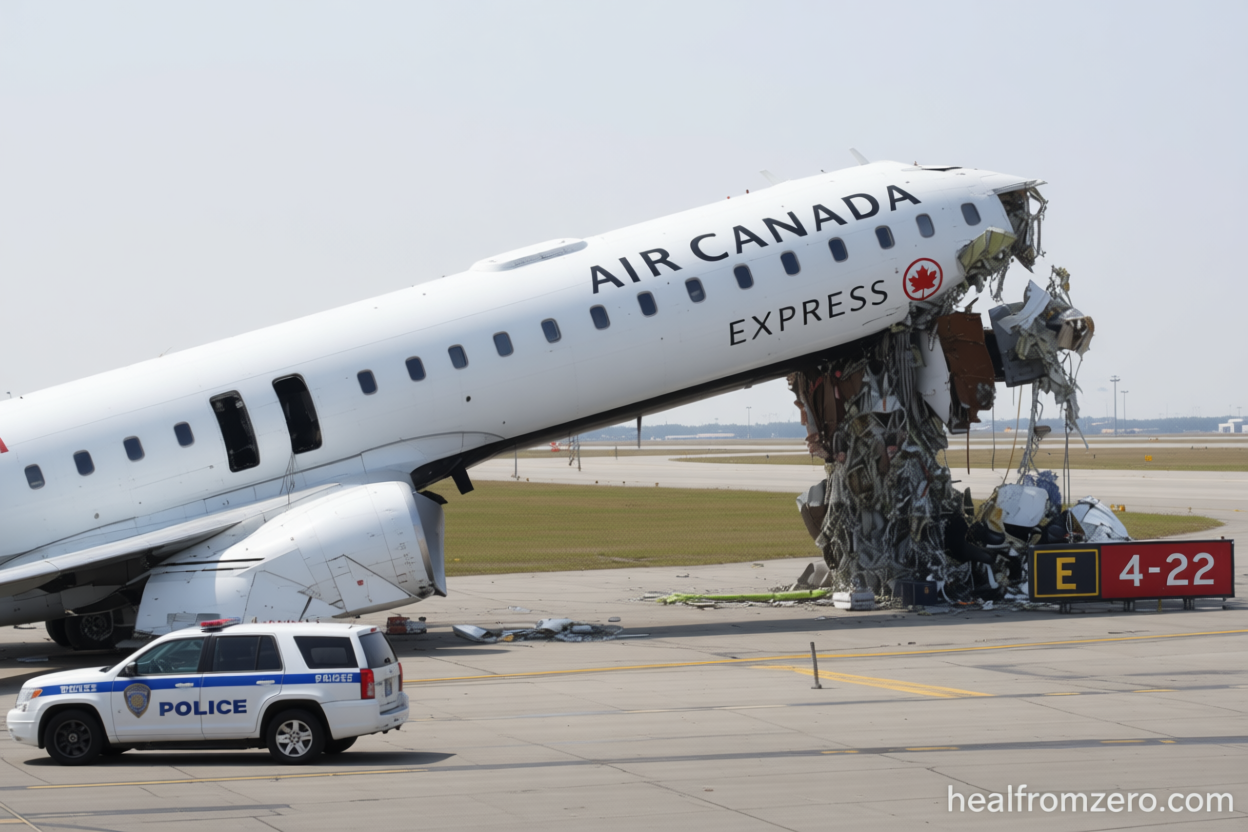 2 pilots dead after Air Canada plane collides with truck at LaGuardia airport