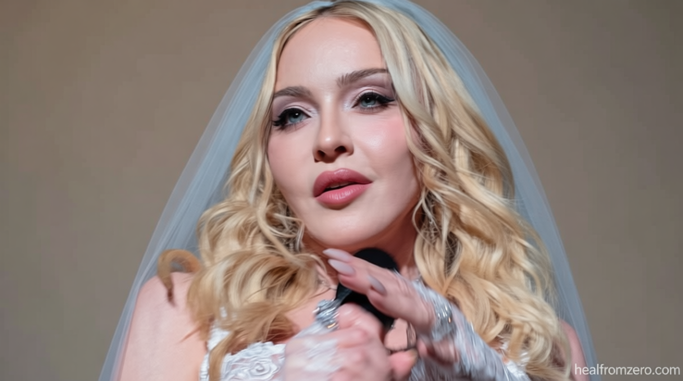 Madonna, 67, slips into a naughty bridal outfit… 42 years after she modeled a wedding gown for Like A Virgin