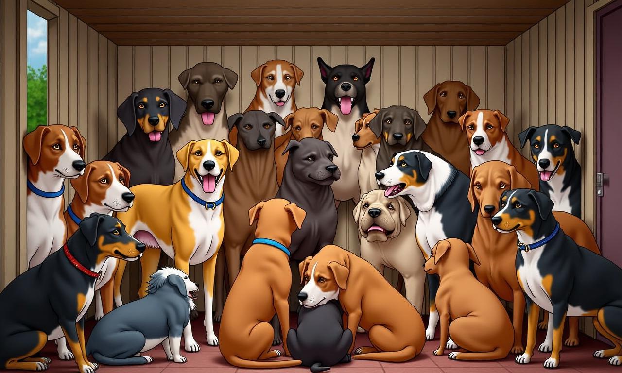 RSPCA says 250 dogs found crammed into one home