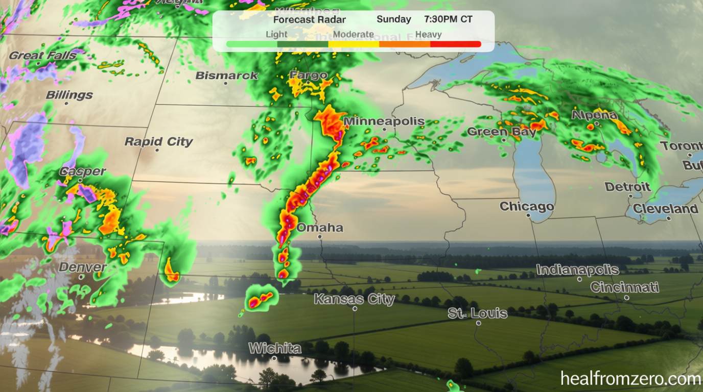 Severe storms with intense tornadoes possible in Central US through Monday