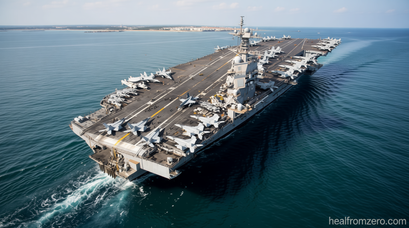 US aircraft carrier returns home after record deployment that included Iran war, Maduro capture