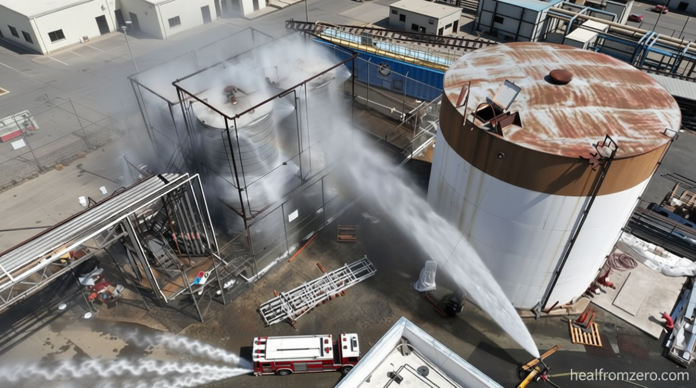 40,000 residents under evacuation orders in Southern California as tank containing toxic chemical at risk of explosion