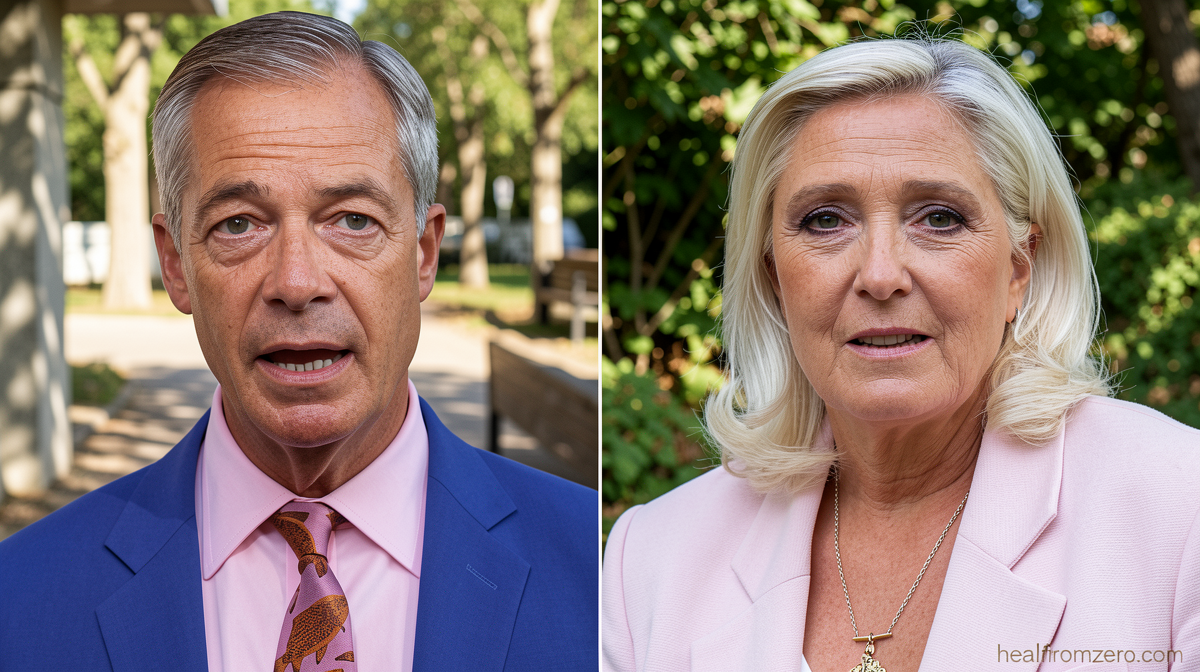 Farage and Le Pen make the same defiant pitch: Only the people can judge us