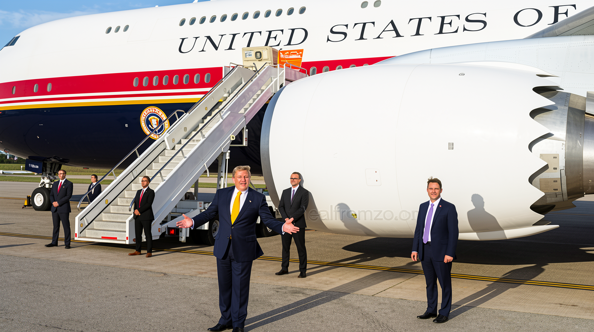 Security concerns prompted Trump to depart Turkey on older plane while sending Qatari-donated jet ahead, officials say