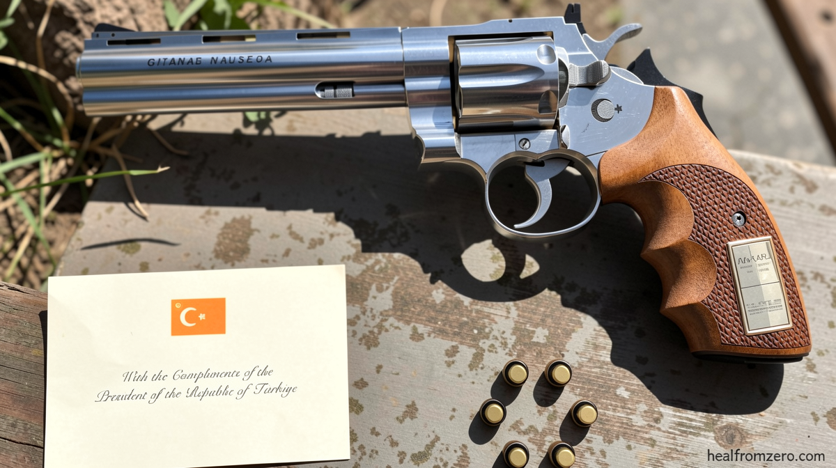 Turkey’s leader gives revolvers to every NATO leader as parting gift