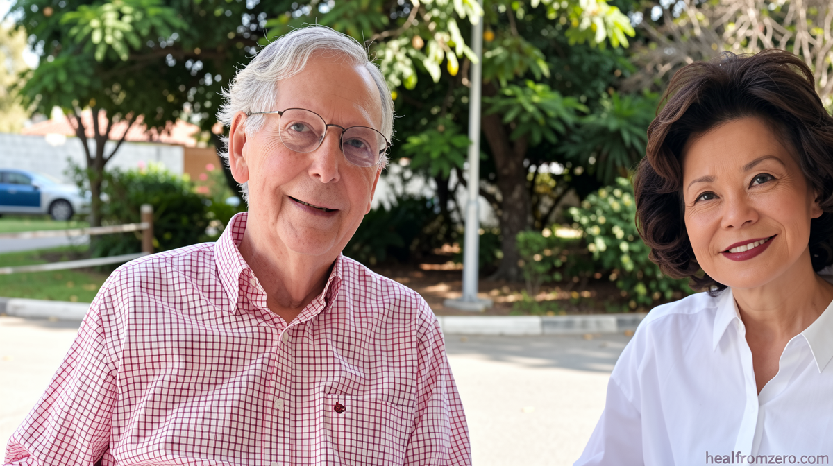 McConnell says after weeks of speculation that hospitalization was due to a fall