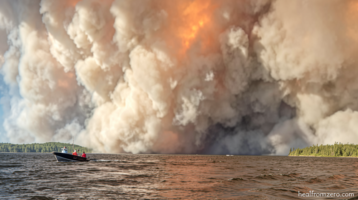 They thought there was no immediate danger. Then a wall of smoke arrived