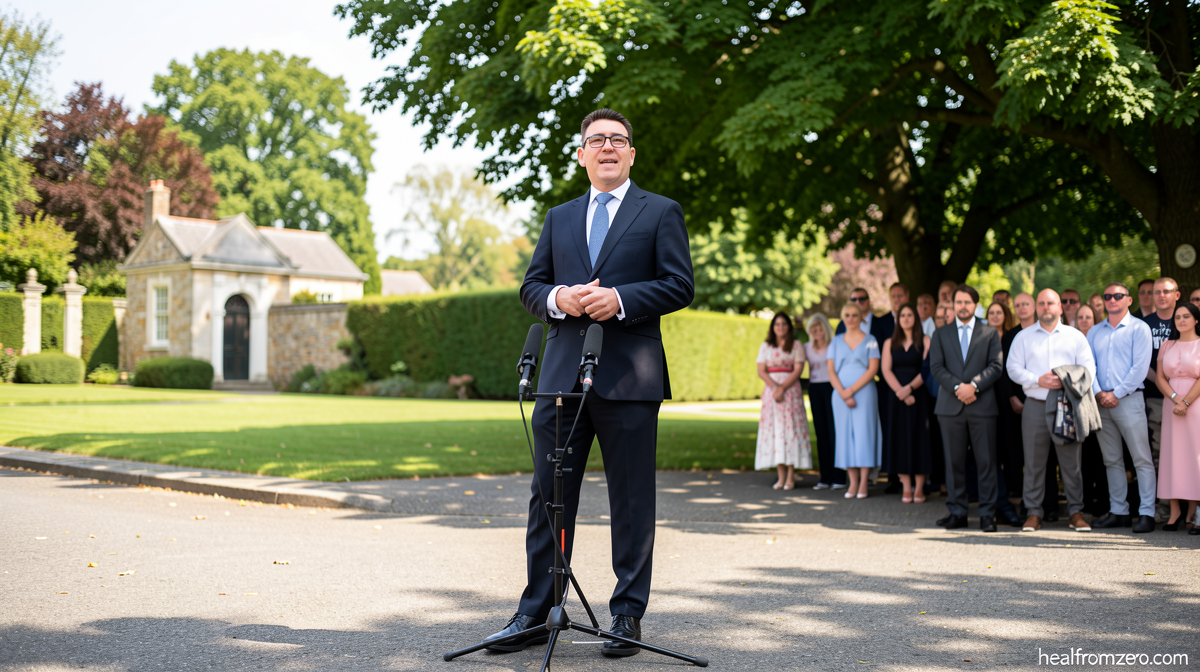 Bold pledges, upbeat mood and informality: What we learned from Andy Burnham’s first day as Britain’s leader