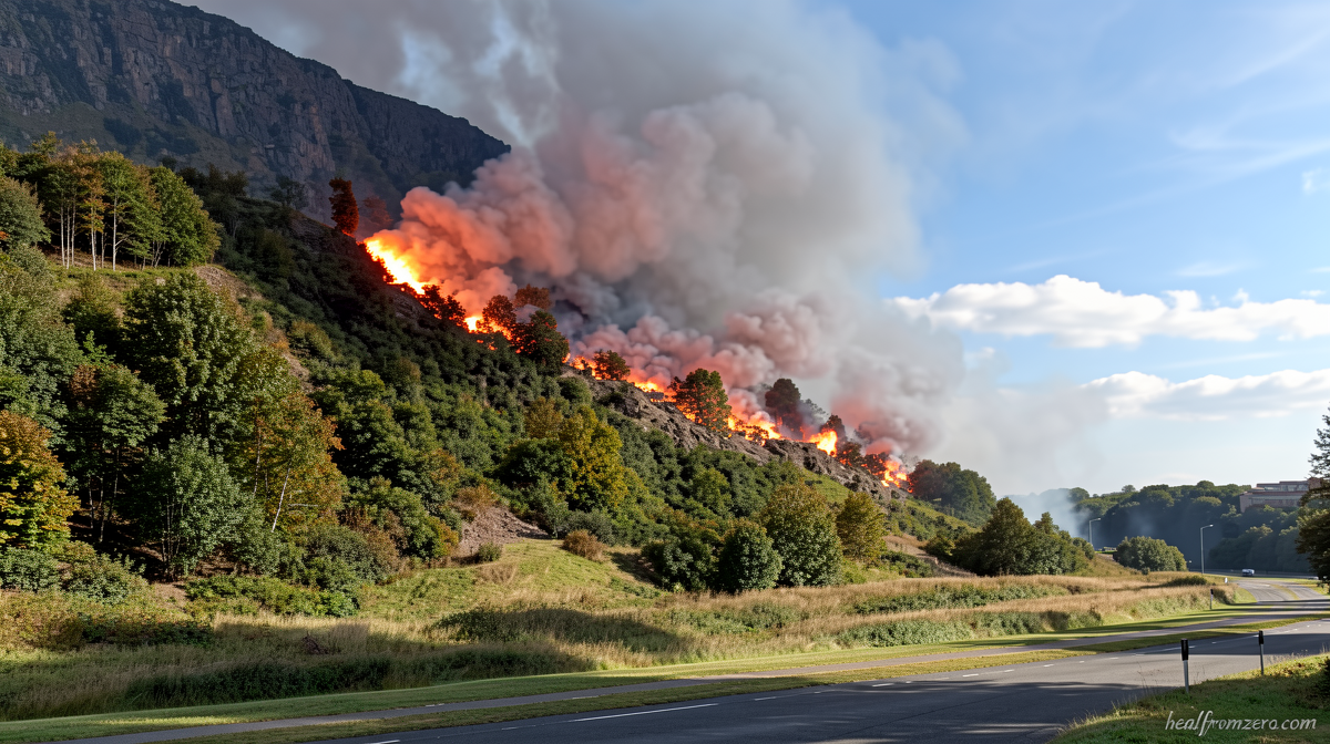 Firefighters battle blaze on Arthur’s Seat in the heart of Edinburgh