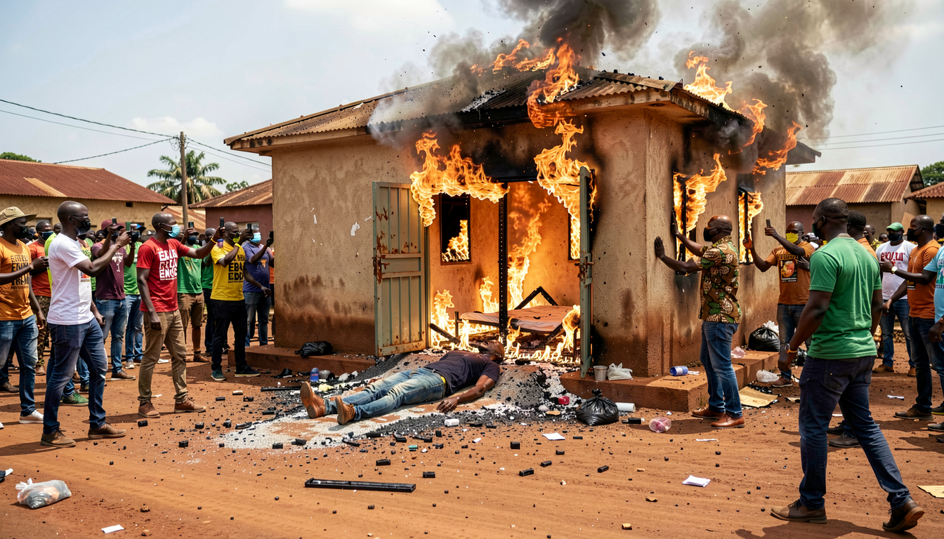 Protesters set Ebola treatment center on fire in DRC, demanding return of body