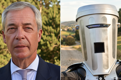 Nigel Farage wins election in which his main rival was a trash can