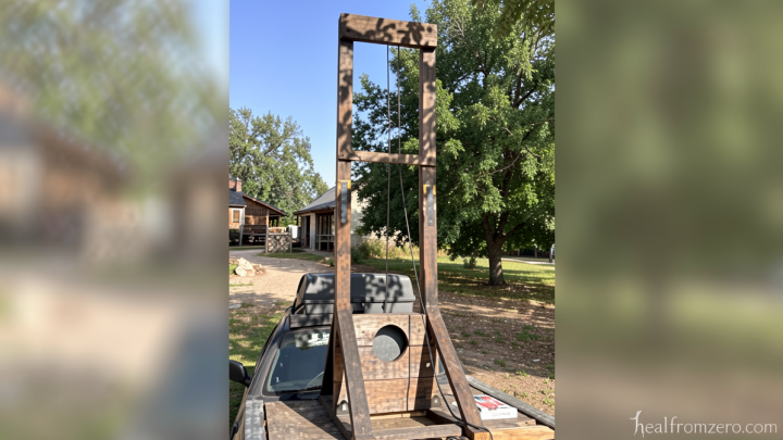 Man arrested near US Capitol after driving from California with a guillotine in his truckbed