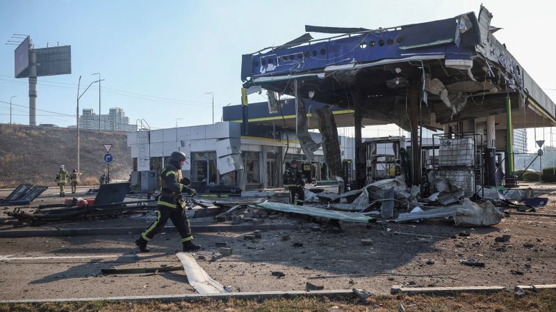 Russia hits Poland-Ukraine border area amid wave of attacks targeting gas stations, Kyiv says