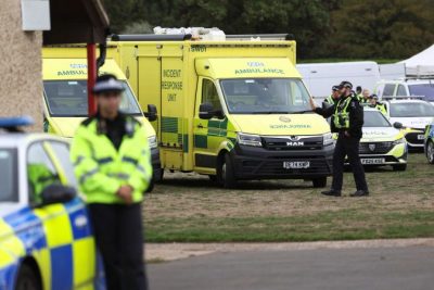 UK police arrest five men on suspicion of terror offenses near air base used by US forces