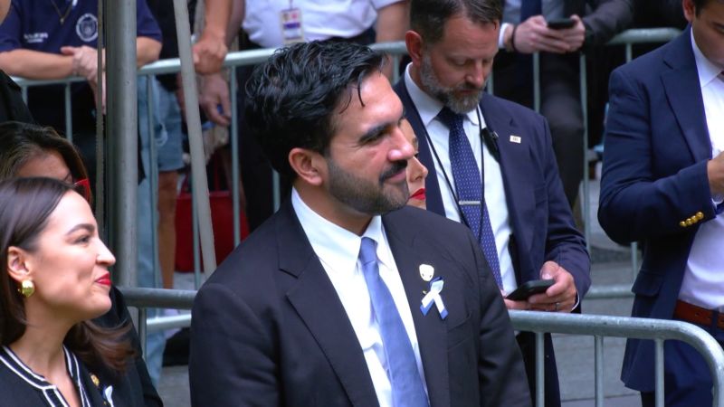 New video shows interaction between NYC Mayor Mamdani and AOC at 9/11 ceremony after the moment sparked debate