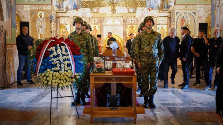 Body of war criminal Mladić lies in state in Serbian capital ahead of funeral