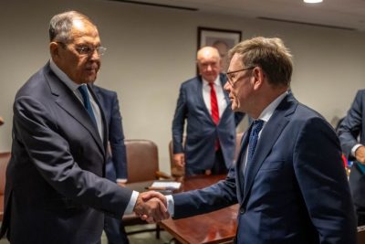 At UN, Russia and Germany’s top diplomats hold first talks since invasion of Ukraine