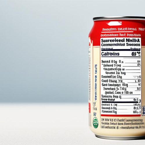 sweetened condensed milk nutrition